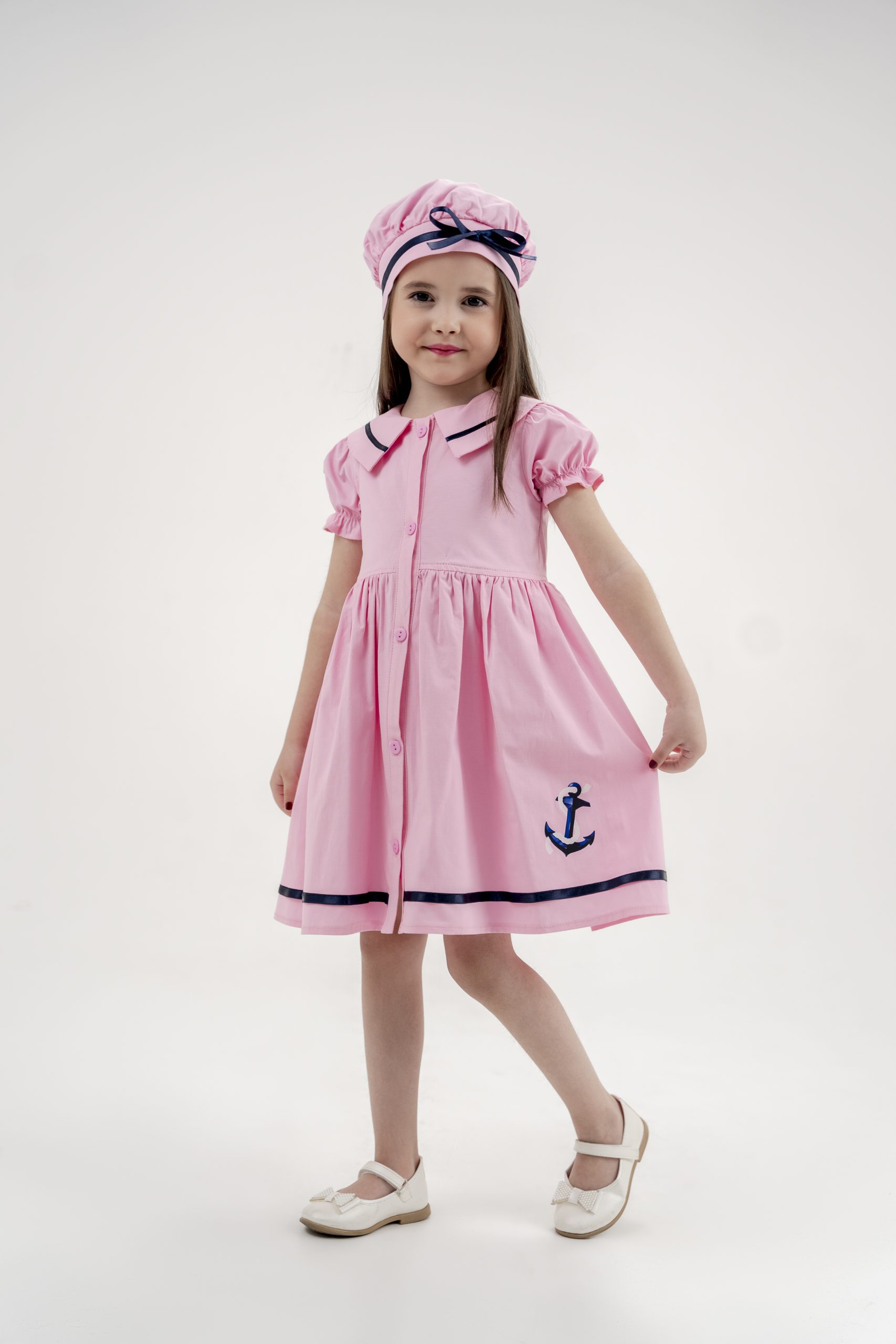 Şapkalı Kız Denizci Elbise